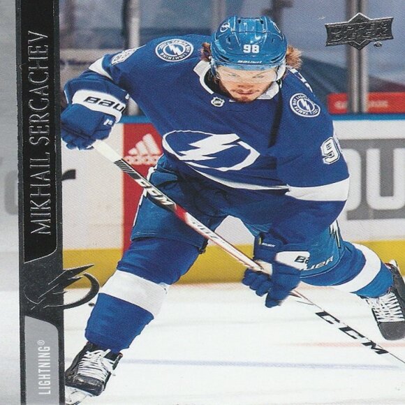 Mikhail Sergachev Tampa Bay Lightning NHL Hockey Card Collection - 3 Card Set - Picture 2 of 4